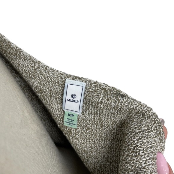 Susina Petite Womens Midi Sweater Dress Medium PM Sleeveless Marled Casual - Picture 6 of 7